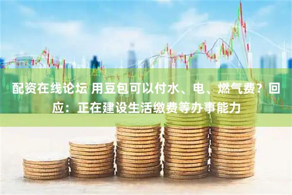 配资在线论坛 用豆包可以付水、电、燃气费？回应：正在建设生活缴费等办事能力
